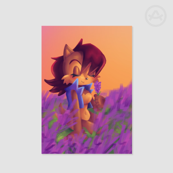 lavender acorn poster