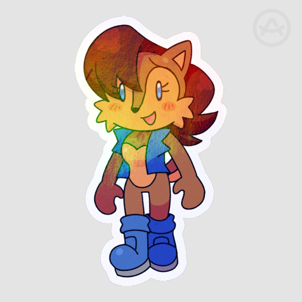 sally acorn sticker