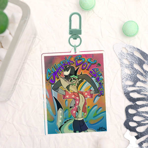 Helluva Boss Chaz Shark Boy Summer - Acrylic Keychain