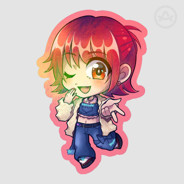 XLOV Wumuti Biii:-p Chibi Colored Edge Die Cut Stickers