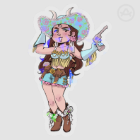 Béelia Holographic Clear PET Vinyl Die Cut Stickers