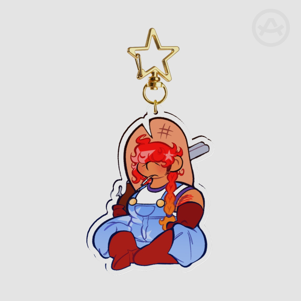 R&T Acrylic Keychain: Red