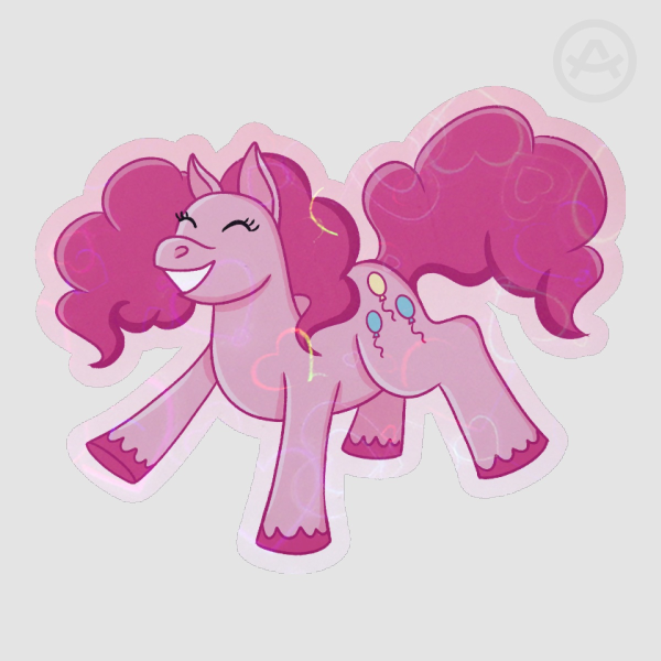 Pinky Pie Holographic Sticker