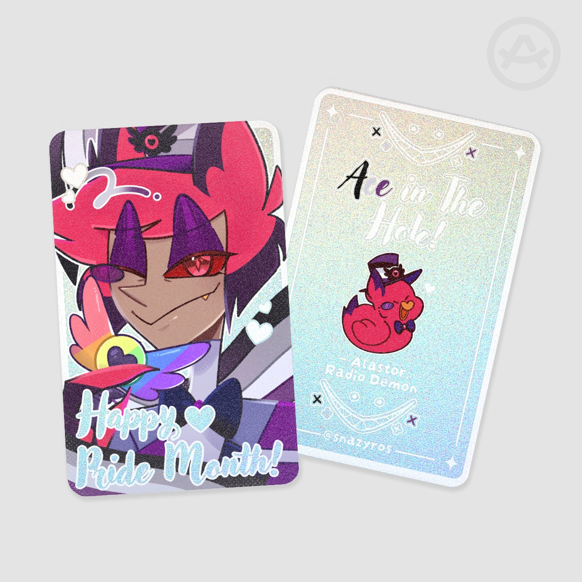 Alastor Pride Holographic Photocards