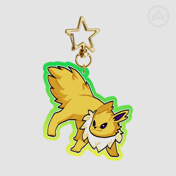 Jolteon + Shiny keychain