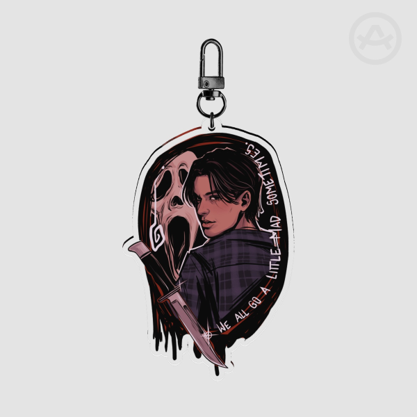 Scream Billy Loomis double sided Clear Acrylic Keychain