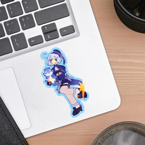 Furina (Genshin Impact) Colored Edge Die Cut Stickers