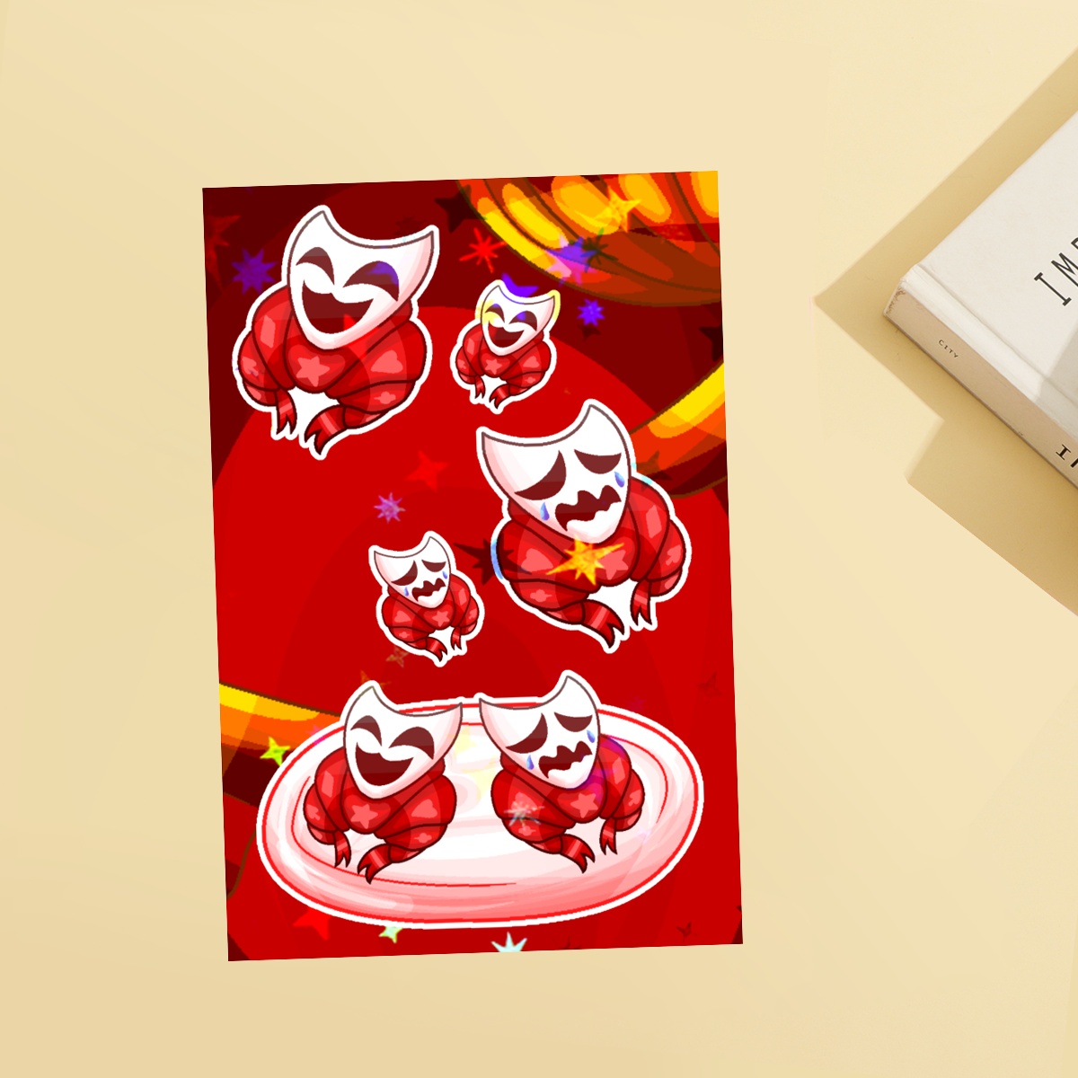 Croissant Gangle Stickers Sheet