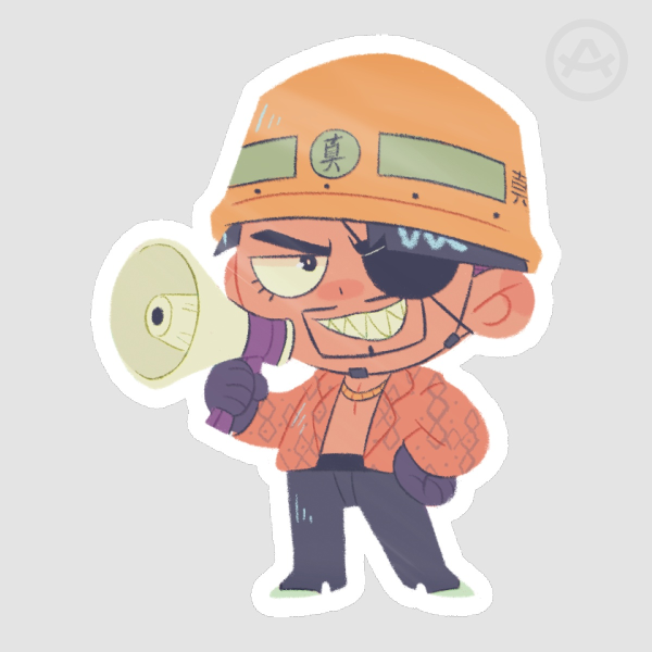 Majima construction sticker - Yakuza