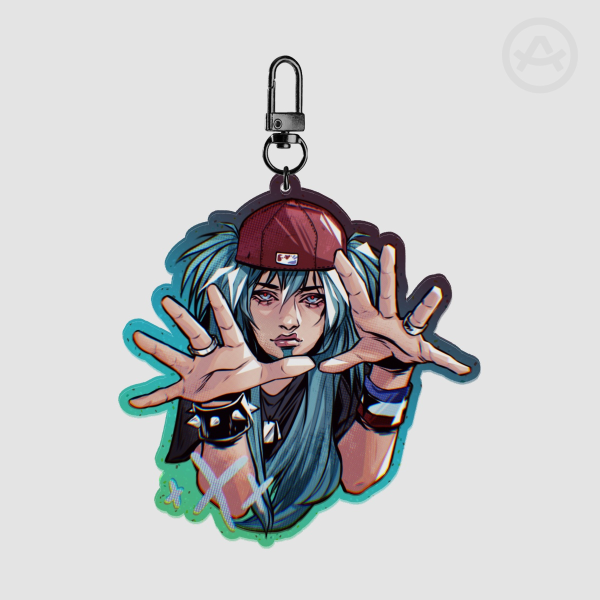 Fredsune Miku Colored Edge Acrylic Keychain