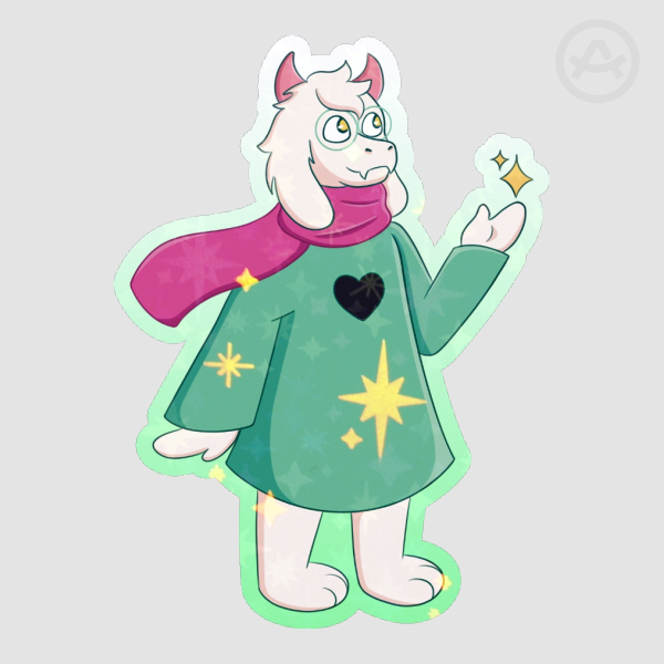 Ralsei Holographic Sticker