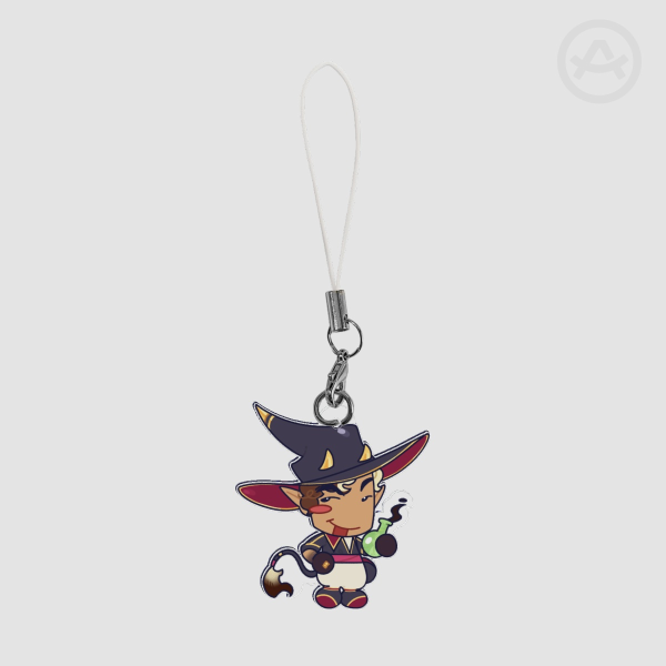 Demon wizard phone charm