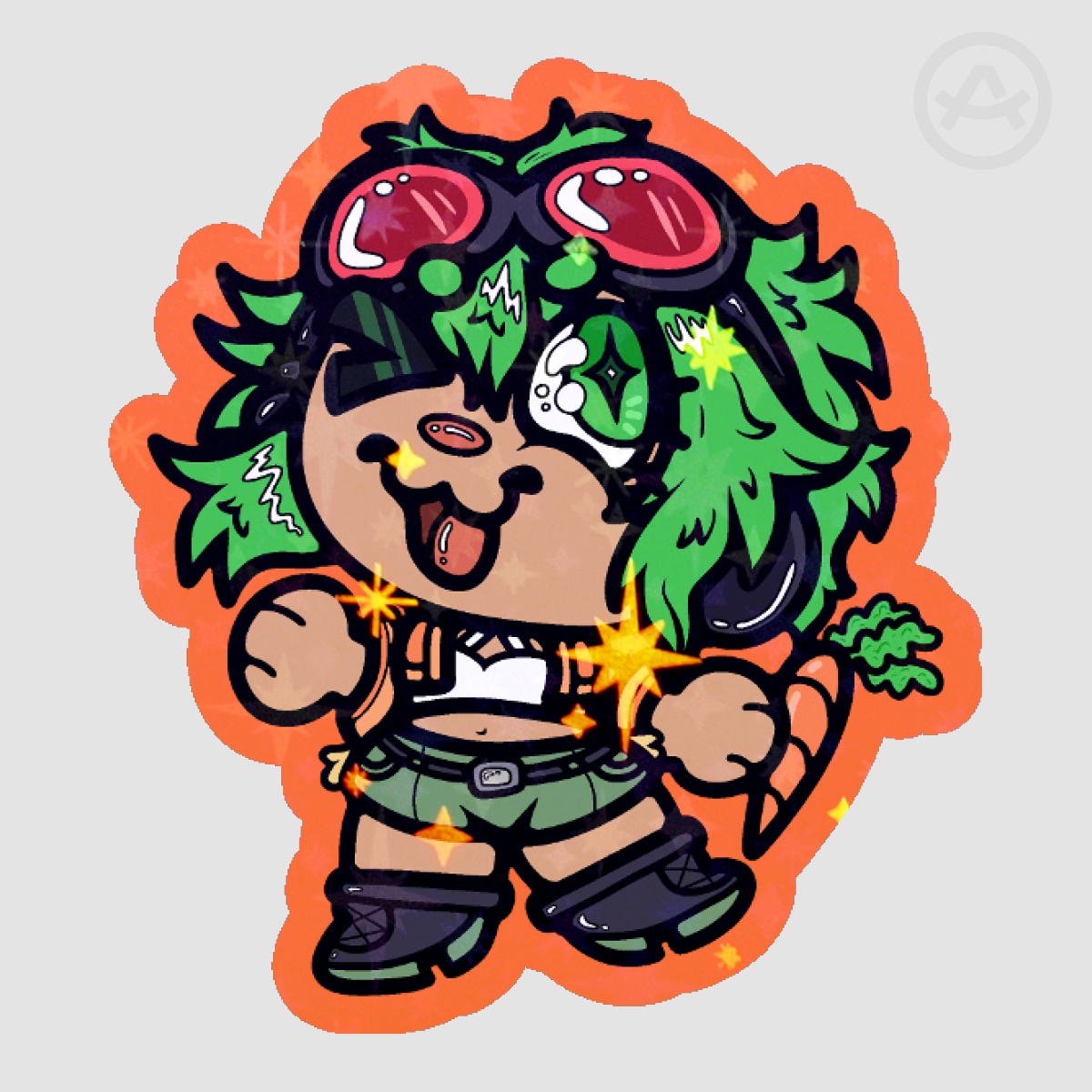 Gumi Little Dude Coloured Edge Sticker (Small)