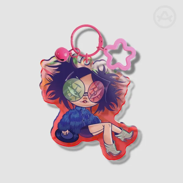 Noodle gorillaz Humanz Acrylic keychain (Broken glass)