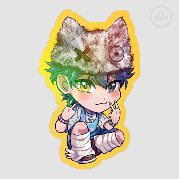 XLOV Haru Biii:-p Chibi Colored Edge Die Cut Stickers