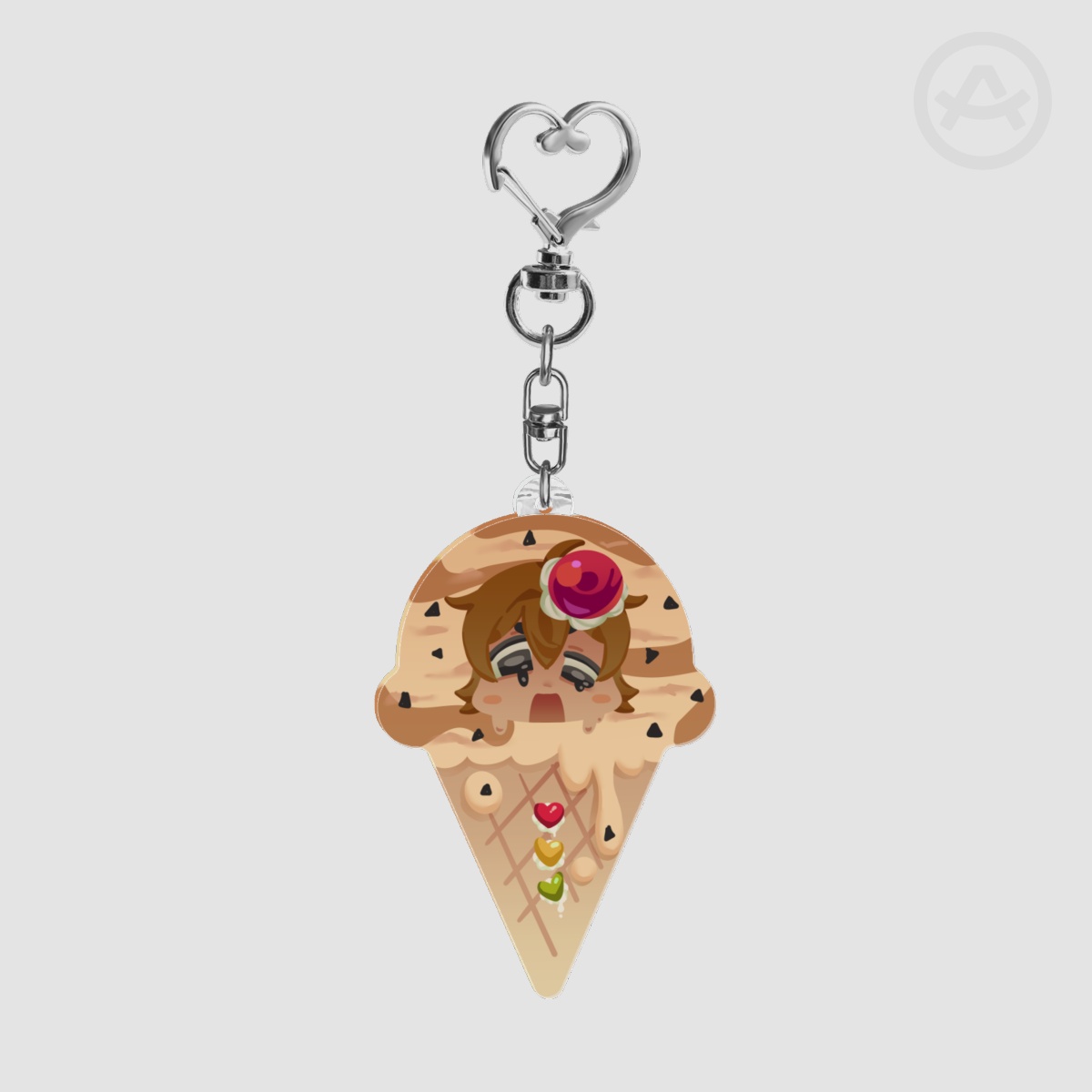Grian Ice Cream Ripple Acrylic Keychains - MCYT : Life Series