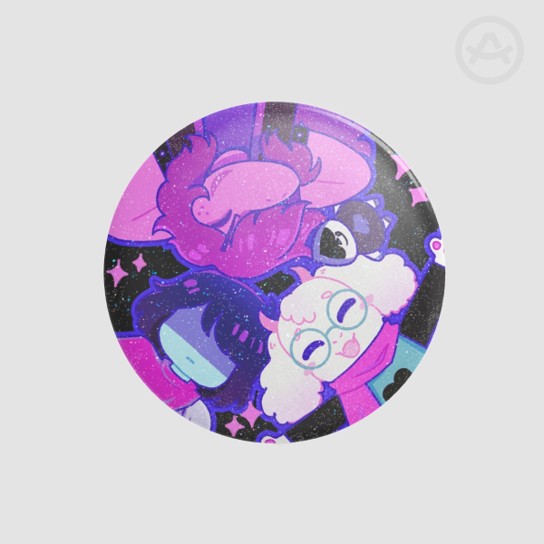 Deltarune Fun gang Button Pin