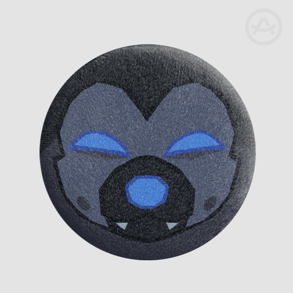Noir Plush Badge