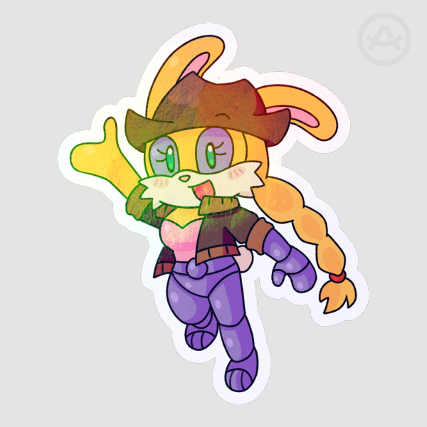 bunnie rabbot sticker
