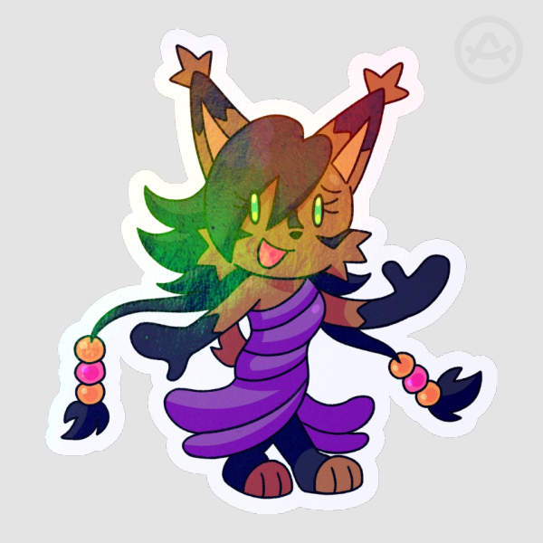 nicole the holo-lynx sticker