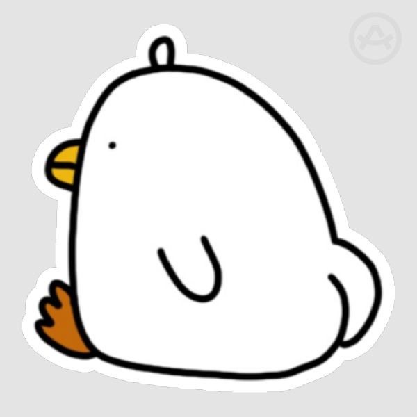 Big Booty Duck Sticker