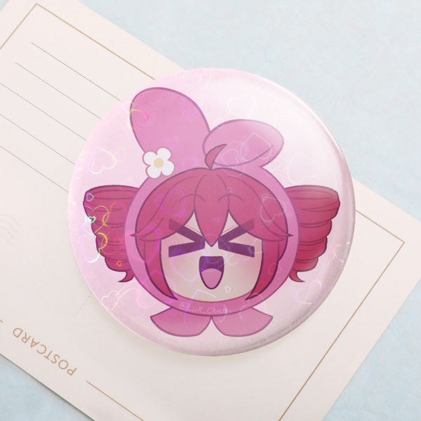 Kasane Teto Round Badges (Button Pins)