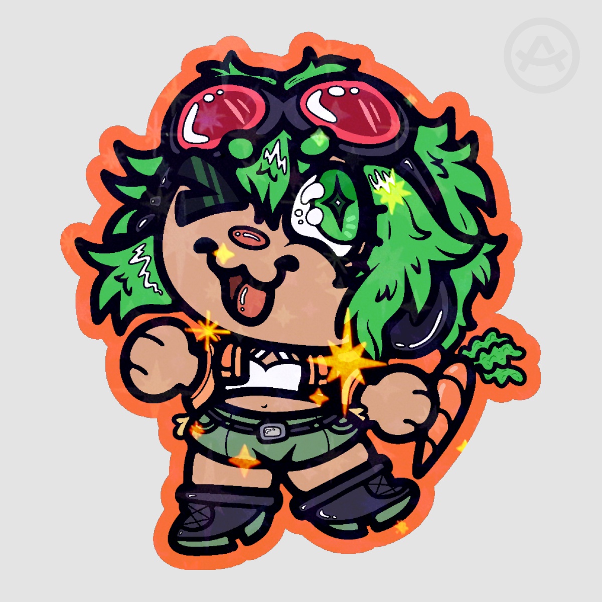 Gumi Little Dude Coloured Edge Sticker (Large)