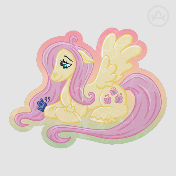 Fluttershy Holographic Sticker