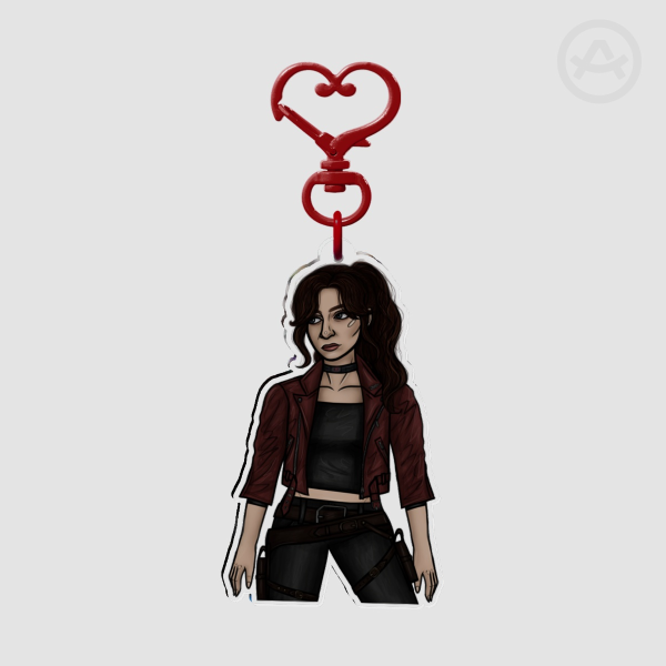 Claire Redfield RE Veronica Keychain