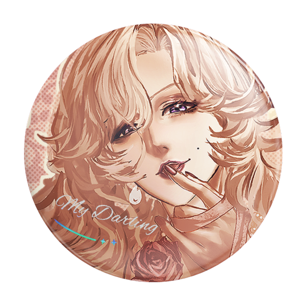58mm Foil Holographic Round Badges _ Path To Nowhere _ Vautour Bleu