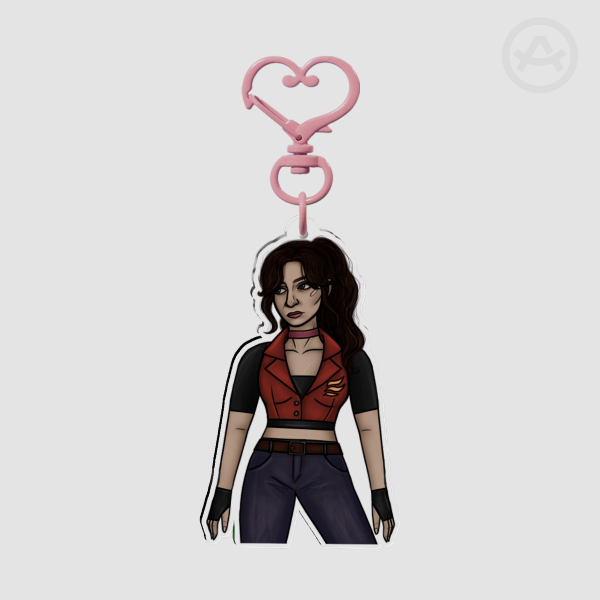 Claire Redfield Code Veronica Keychain