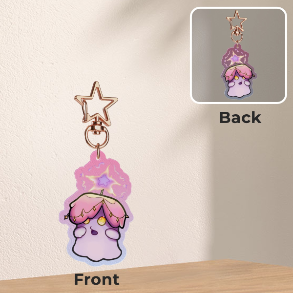 Litwick Pokemon Star themed Tanaba Pokestar Festival Clear Acrylic Keychains