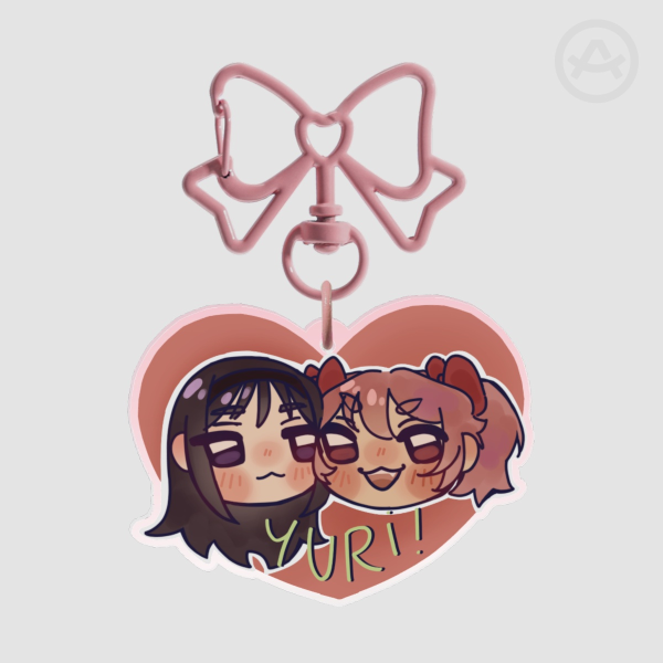 Madoka and Homura keychain