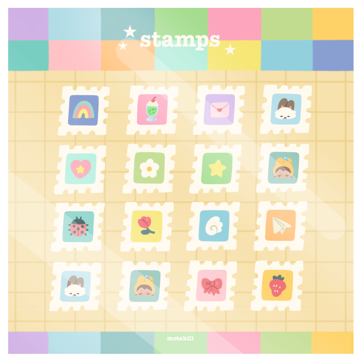 'stamps' sticker sheet ver. 1