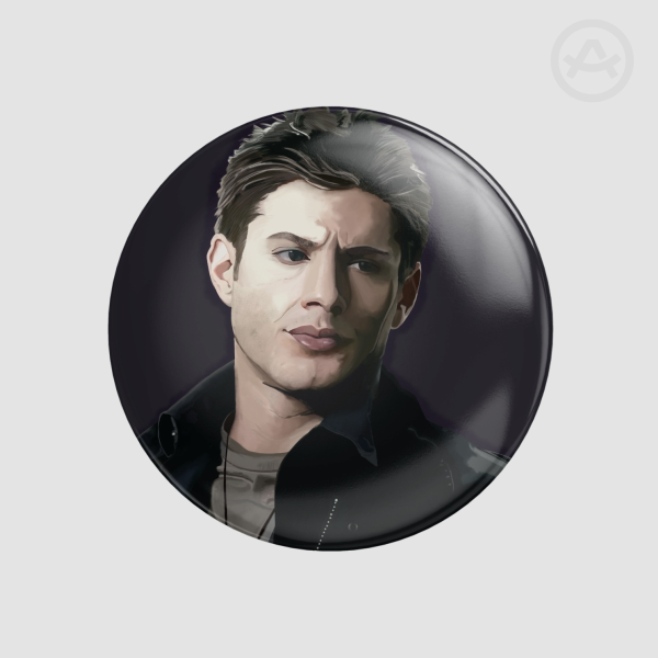 Dean Winchester glossy button