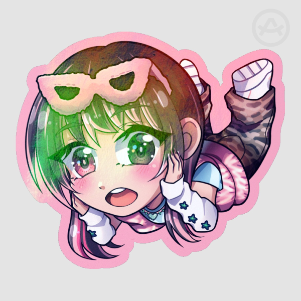 XLOV Rui Biii:-p Chibi Colored Edge Die Cut Stickers