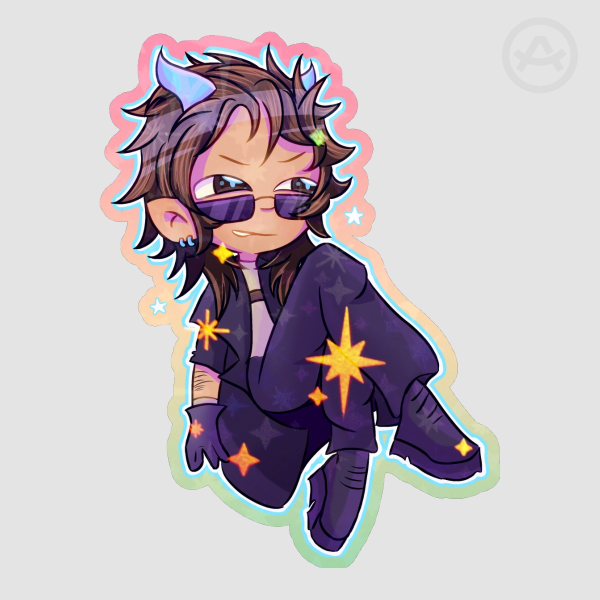 QSMP Aldo_geo holo sticker