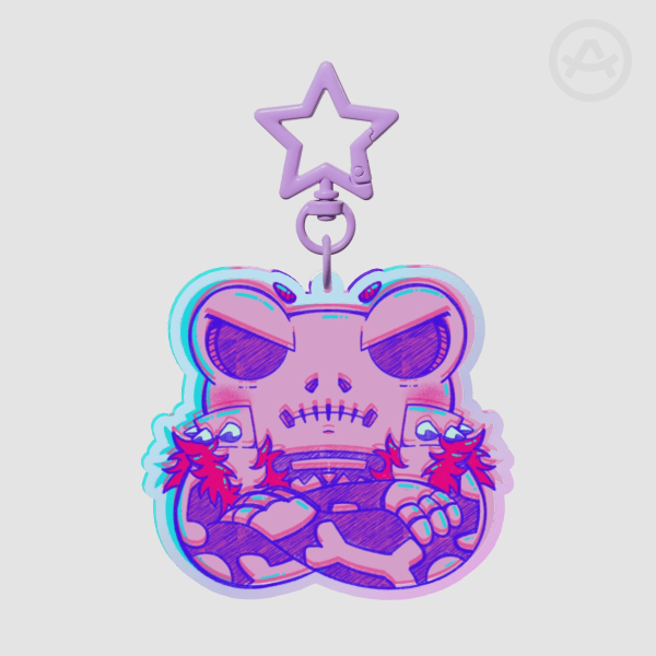 Bad Frog Keychain