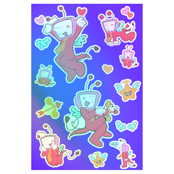 Tenna Angels Sticker Sheet