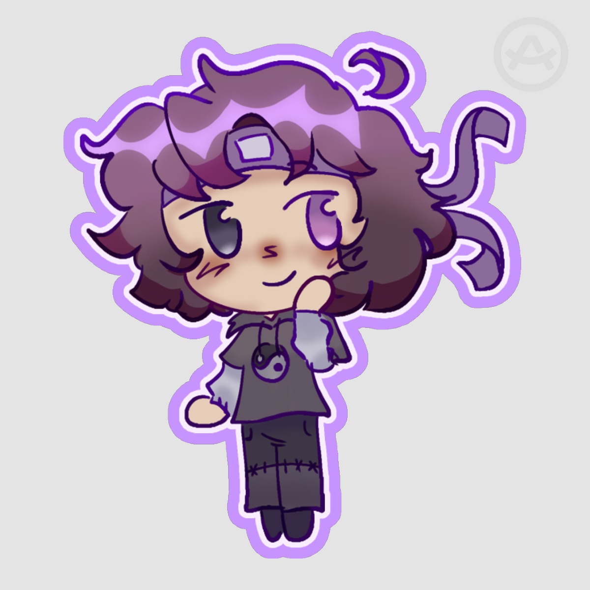 wifie Colored Edge Die Cut Stickers