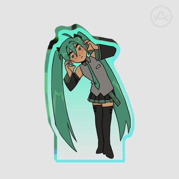 Hatsune Miku - Thick standee w gradient