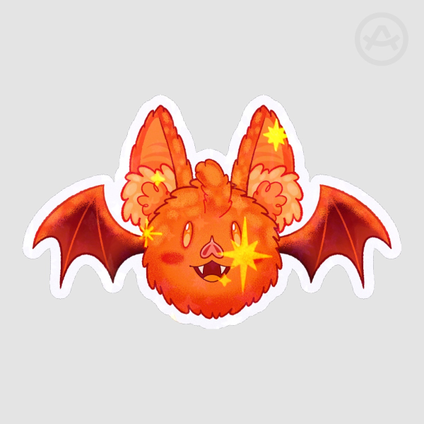 Screeto the Cheese Bat [holo sticker]