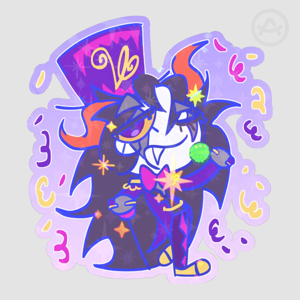 Marvus Xoloto Colored Edge Die Cut Sticker
