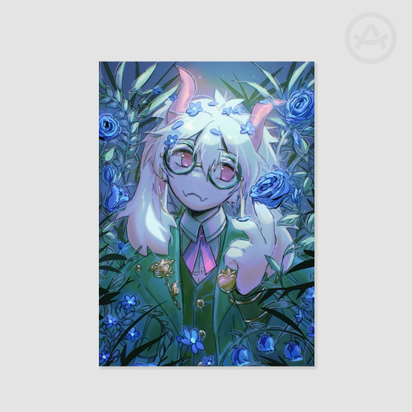flowery prince ralsei print
