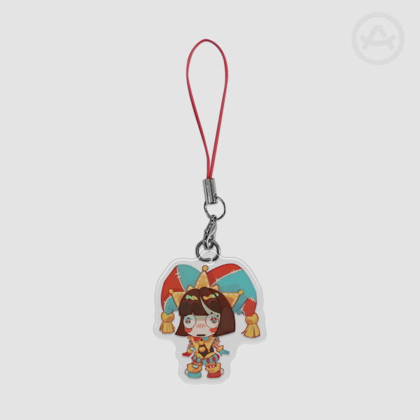 Pomni Abstraction - Epoxy Clear Acrylic Keychain