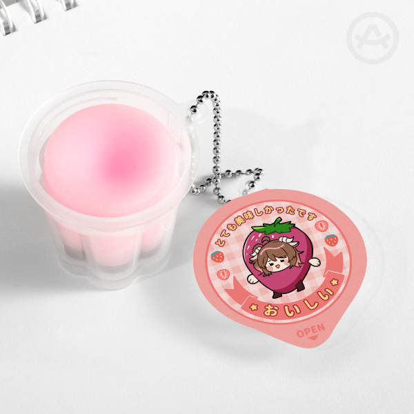 [ AK Fanmerch ] Eyjafjalla Squishy Pudding Jelly Keychain