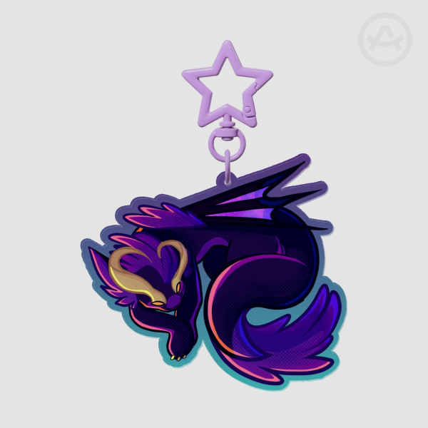 Asp Colored Edge Acrylic Keychain
