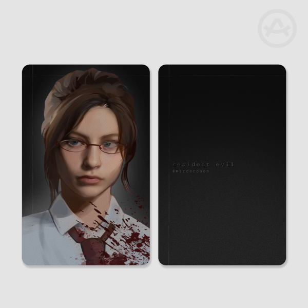 ALL SUITED UP: Claire Redfield Silver Photocard