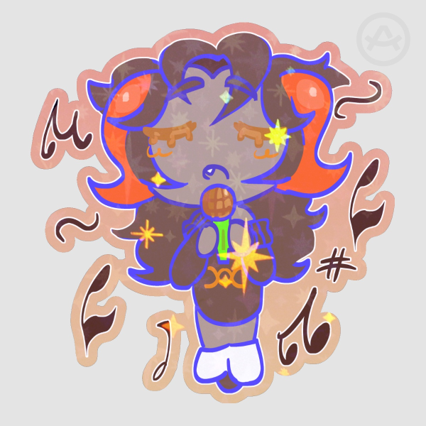 Chixie Roxmir Colored Edge Die Cut Sticker