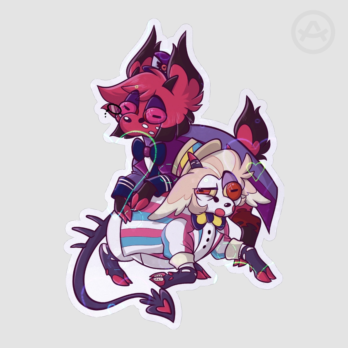 Dik-Dik Double Trouble Pride Sticker